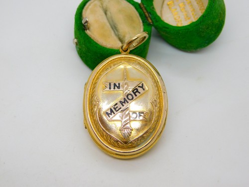 Victorian 9ct gold - gold, back