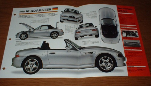 1998 bmw roadster spec sheet - 1998,