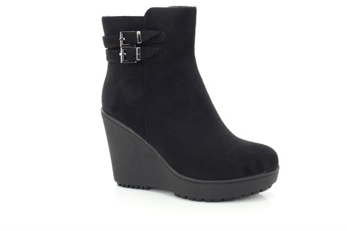 Ladies black suede - ladies,