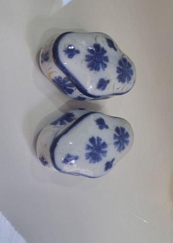 Small ceramic trinket pot blue - ceramic,