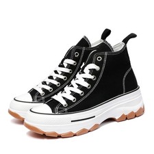 Womens Ladies Lace Up Platform