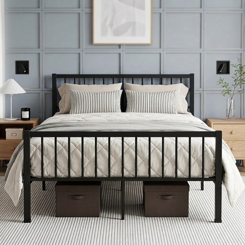 Elegant small double metal bed - elegant,