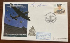 WW2 RARE Dambuster K W Ken Brown CGM signed 1987 44th ann Dams Raid cover