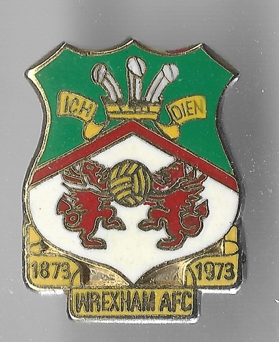 Wrexham enamel football badge - enamel,