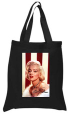 Monroe Black Cotton Tote Bag