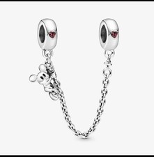Pandora x Disney, Climbing Mickey Safety Chain 797173CZR Silver