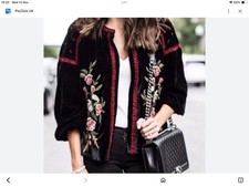 Zara Black Velvet Jacket