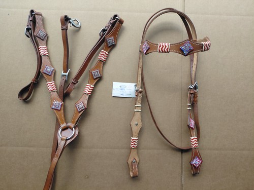 Western headstall breast - western,