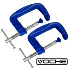 2 PACK - VOCHE® HEAVY DUTY 4" G CLAMPS WOODWORKING GRIP CARPENTER GLUING VISE