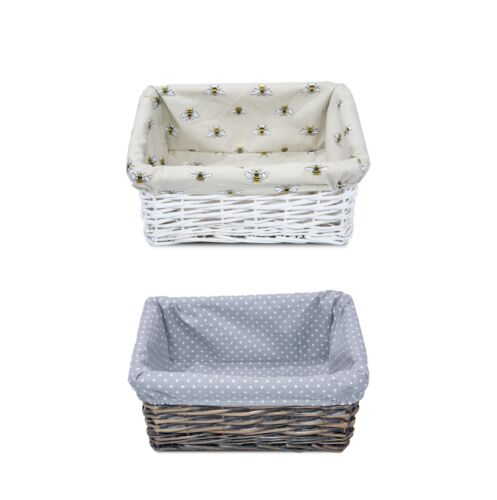 Wicker storage basket - basket, shelf