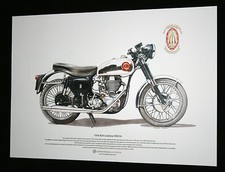 BSA Goldstar DBD34 ART POSTER