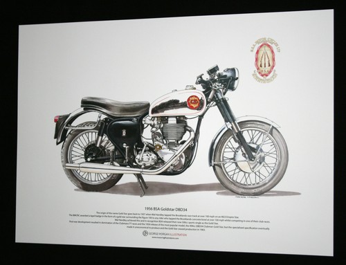 Bsa goldstar dbd34 - bsa, art