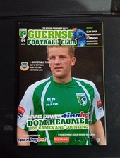 Programme : 2013/2014 7/9/13 Ryman Div 1 South  .  Guernsey FC v Whitstable Town