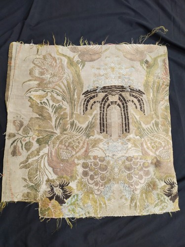 Vintage french silk brocade - vintage,