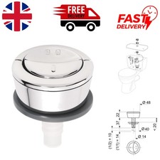 Chrome Toilet Flush Button -