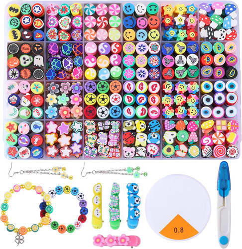 Polymer clay beads charms - polymer,