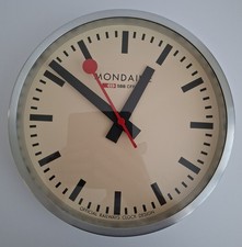 Mondaine Official Railways Clock Design Wall Clock 25 Cm