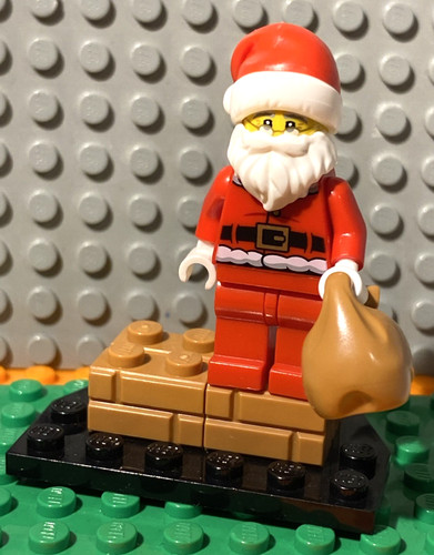 Lego minifigure santa - lego,