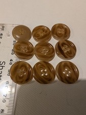 9 Vintage Celluloid Buttons