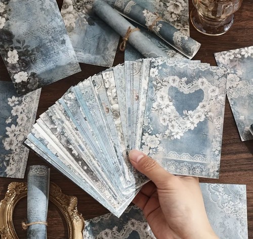 Vintage floral paper - paper, in