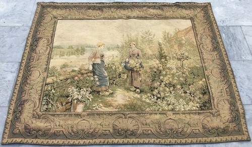 4x3 vintage french tapestry - ft,