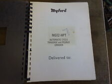 Myford MG12  Grinder manual + parts list
