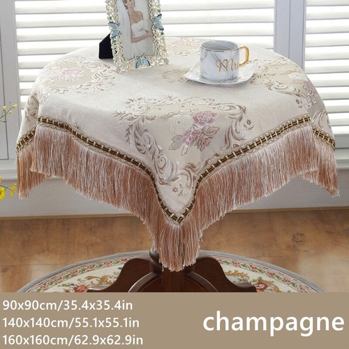 Chenille tassel tablecloth - tassel,