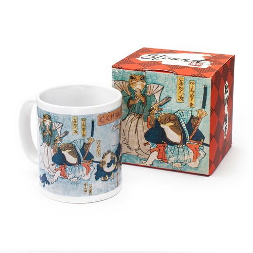 Boxed mug set japanese ukiyo - mug,
