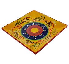 Square Plate / Serving Dish Tapas 22 cm x 22 cm Spanish Handmade Ceramic Pottery