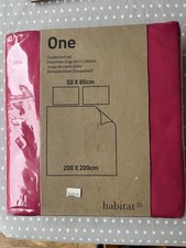 BN Habitat Pink Double Duvet