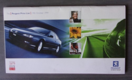 Peugeot range orig 1999 mkt - peugeot,