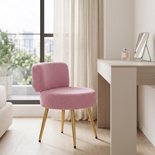Pink makeup seat plush teddy - seat,