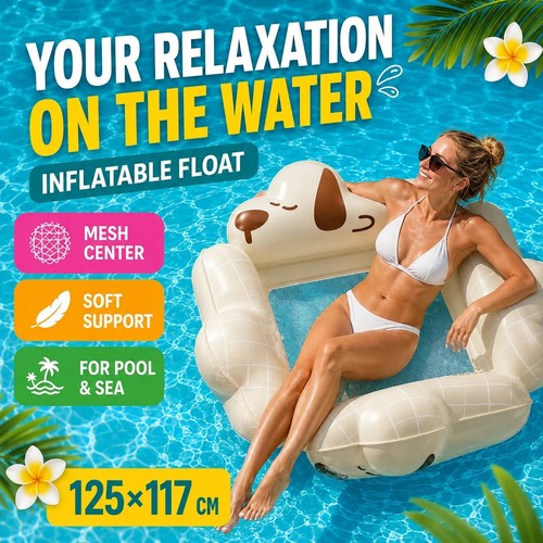 Inflatable water hammock - water, pool