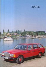 Mercedes Benz 300 TD W123 1980-81 Original UK Foldout Colour Sales Brochure