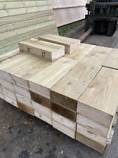 Wooden garden edging sleepers