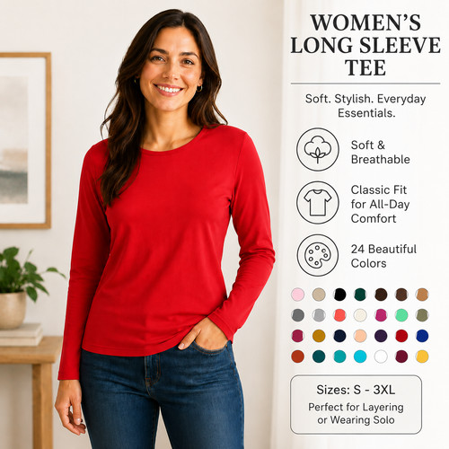 Womens long sleeve shirt - long,