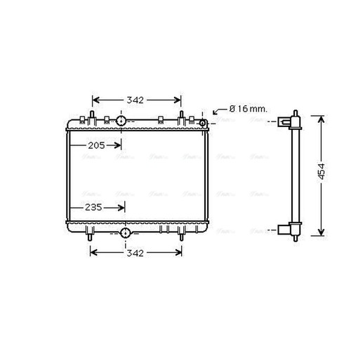 Radiator pe2267 ava 133089 - radiator,