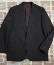 Mens Chatsworth Charcoal Grey Striped Wool Blend Blazer Jacket - Size 42" Chest