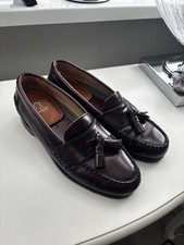 Men’s Johnston & Murphy Oxblood Leather Tassel Loafer With Leather Soles