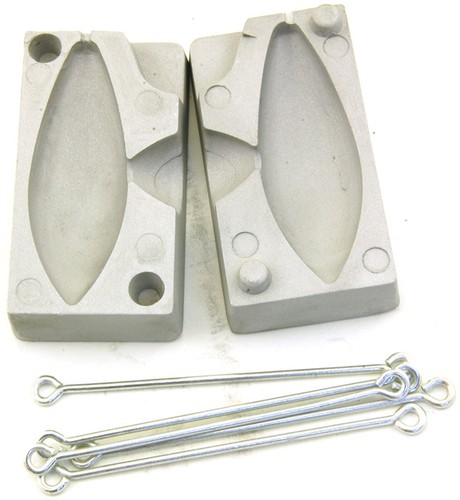 Long oval lead - oval, sinker