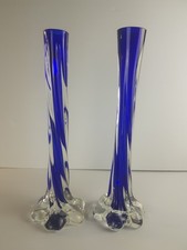 Cobalt Blue Art Glass Snow