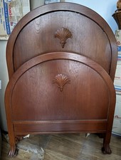 Pair of Antique Single Wooden