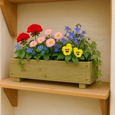 Wooden Garden Planter Pot –