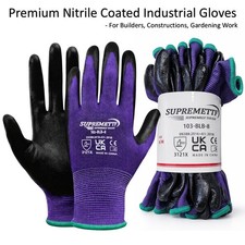 120 Pairs Nitrile Coated
