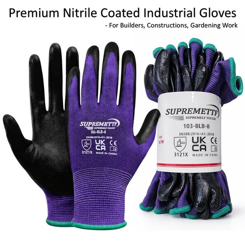 120 pairs nitrile - pairs, coated