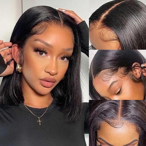 Short lace front bob - lace,
