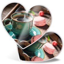 2 x Heart Stickers 15 cm -