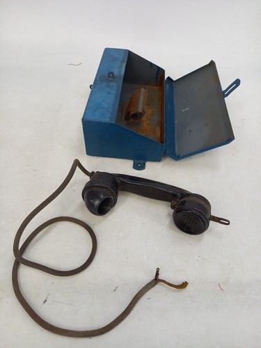 Antique stowage box telephone - stowage,
