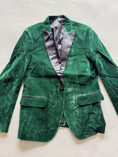 Mens green velvet blazer - mens, &