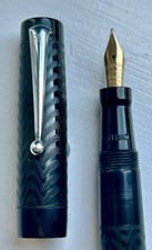 Blackbird 5261 Self Filler Black Chased Fountain Pen - Serviced